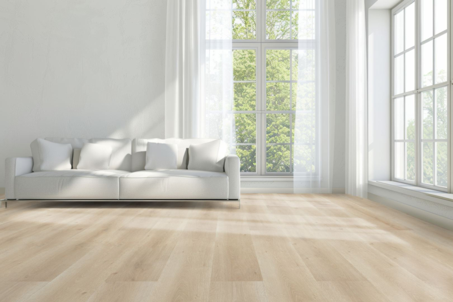 Komplett-Set AQUA PROTECT Laminat creme hell wasserresistent 8 mm
