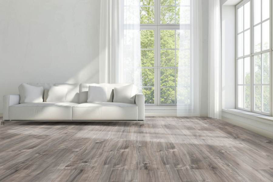 Komplett-Set FLOOR24 Laminat Landhausdiele 731-0 Eiche grau rustikal 7 mm