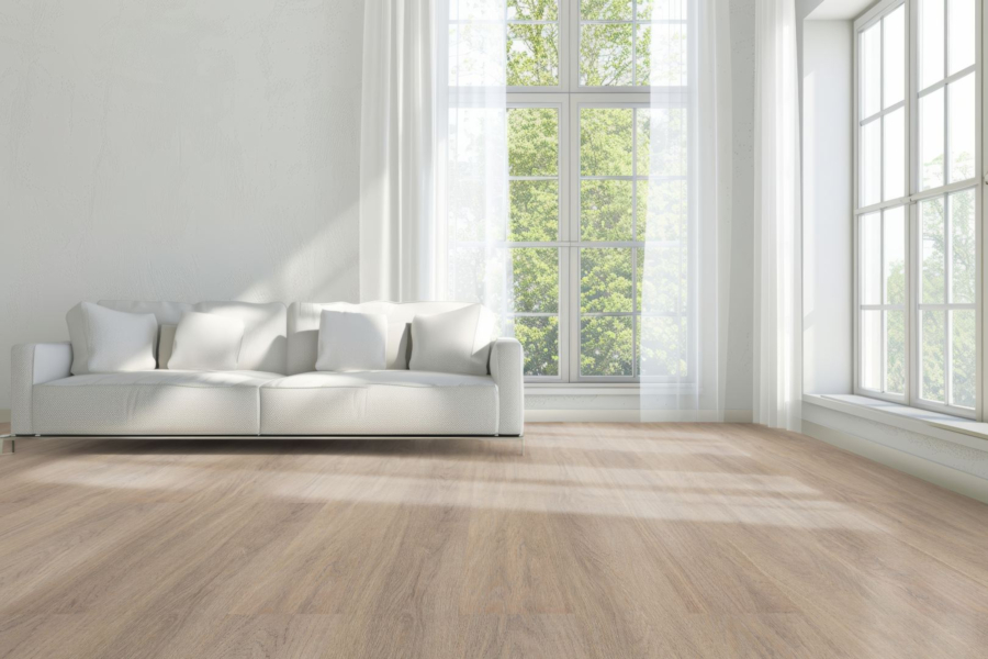 Komplett-Set FLOOR24 Laminat Landhausdiele 4V 731-4 Eiche braun 7 mm