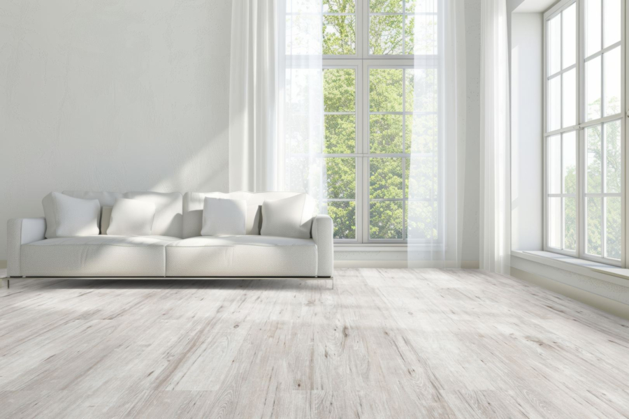 Komplett-Set FLOOR24 Laminat Landhausdiele 4V 731-4 Eiche grau rustikal 7 mm