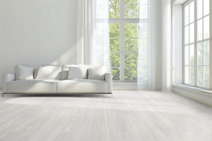 Komplett-Set FLOOR24 Laminat Landhausdiele 4V 832-4 Kiefer weiss 8 mm