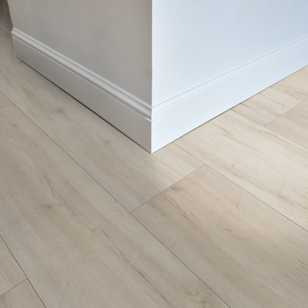 Komplett-Set FLOOR24 Laminat Landhausdiele 4V 832-4 Eiche creme 8 mm