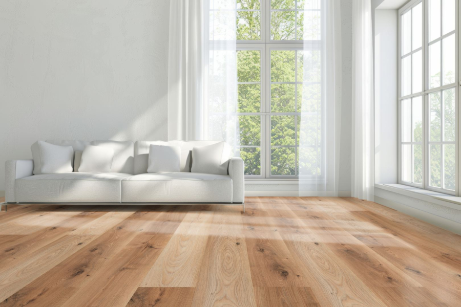 Komplett-Set FLOOR24 Laminat Landhausdiele 4V 832-4 Eiche natur mix 8 mm