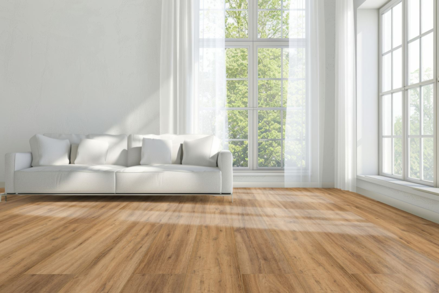 Komplett-Set FLOOR24 Laminat Landhausdiele 4V 832-4 Eiche dunkel natur 8 mm