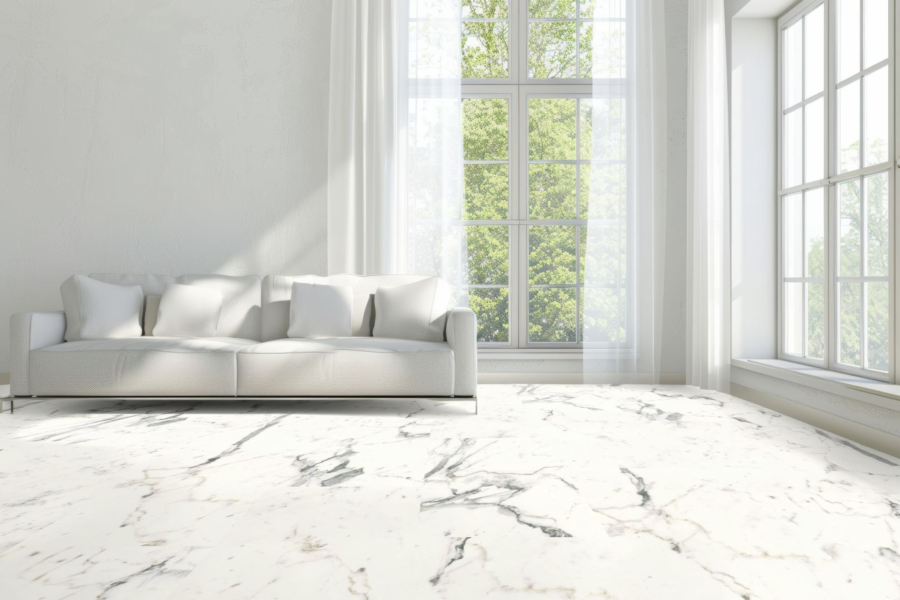 Komplett-Set UNIVERSE Designboden Fliese Bishop PVC-frei 4,5 mm