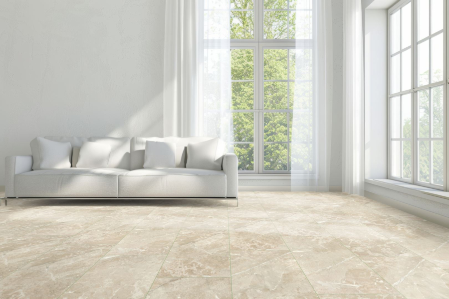 Komplett-Set VisioGrande Fliese Granit Beige wasserresistent 8 mm