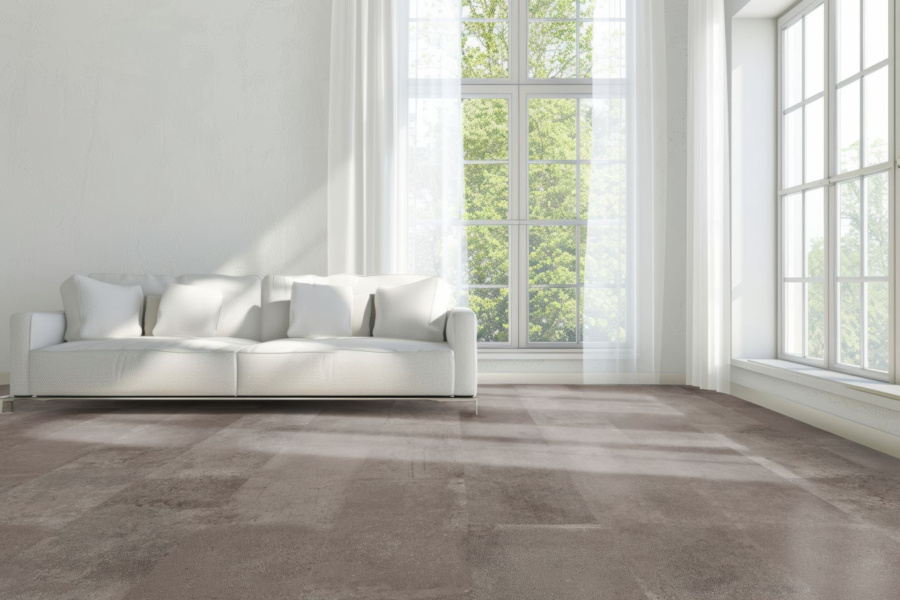VisioGrande Fliese Zementestrich Taupe wasserresistent 8 mm