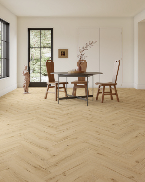 Komplett-Set Klick-Vinyl Landhausdiele Eiche Drammen 5,5mm/0,55