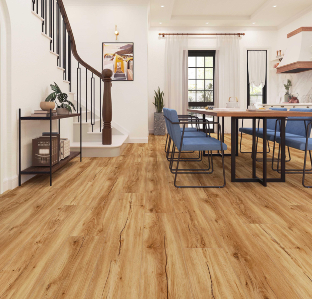 Rigid-SPC Klick-Vinylboden Landhausdiele Sierra Dunkel 4,0/0,3 +1mm TS