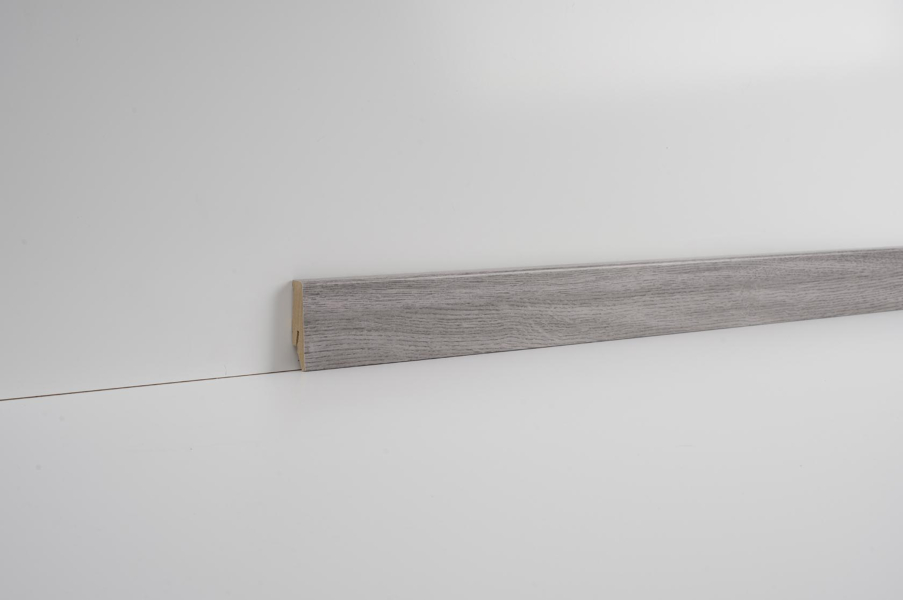 CLIP Leiste Eiche grau foliert 2400x58x19