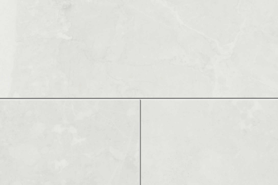 MUSTER VisioGrande Fliese Granit Weiss wasserresistent 8 mm