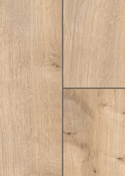 MUSTER FLOOR24 Laminat Landhausdiele 4V Eiche rustikal beige 8 mm