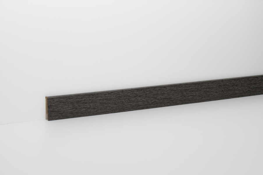 CLIP Leiste Eiche schwarz foliert 2400x58x19