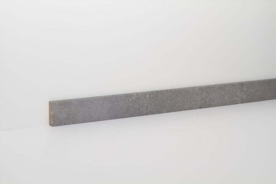 CLIP Leiste Zementestrich grau foliert 2400x58x19