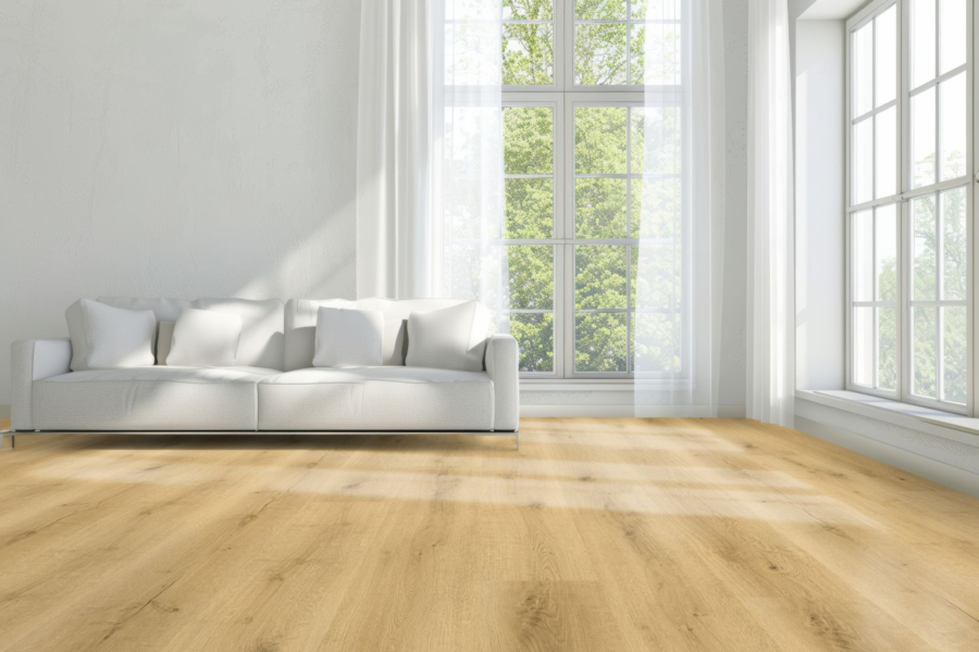 Komplett-Set Klick-Vinyl Landhausdiele Eiche Bergen 7mm/0,55 TS Kork