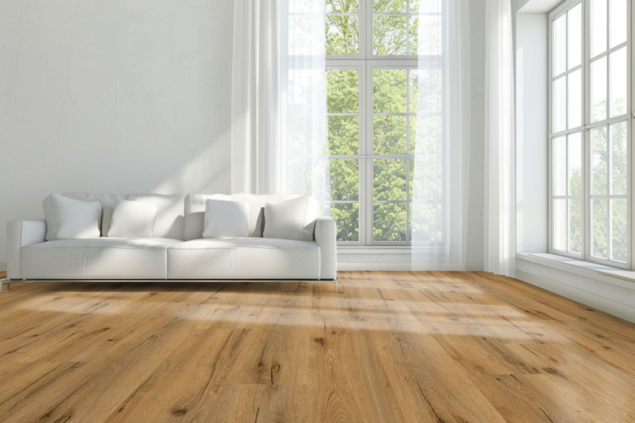 Komplett-Set Klick-Vinyl Landhausdiele Eiche Forset 7mm/0,55 TS Kork