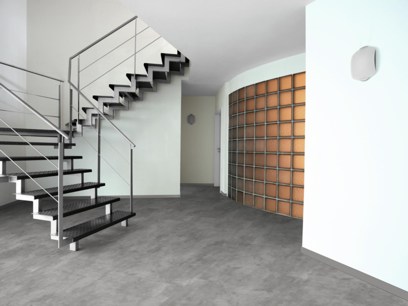 Komplett-Set Klick-Vinyl Cement light Fliese 5,5/0,5mm
