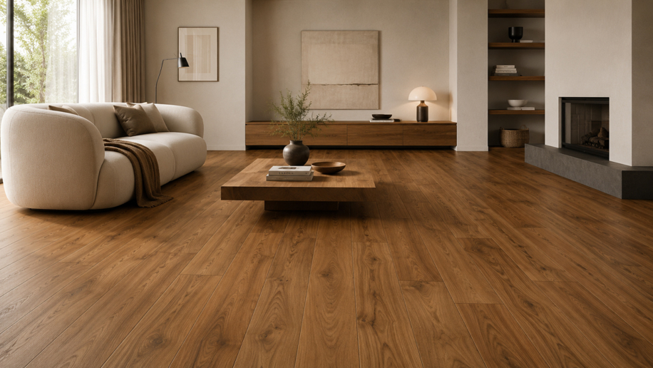FLOOR24 Laminat Landhausdiele Walnut 7 mm WR