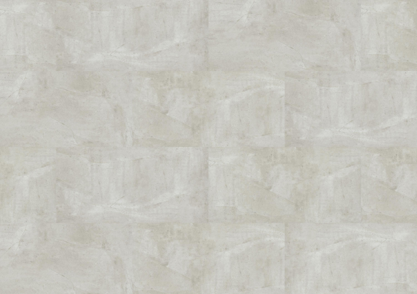 Komplett-Set Klick-Vinyl Concrete white Fliese 5,5/0,5mm
