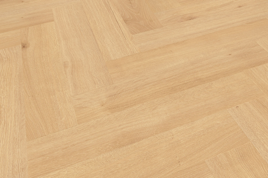 MUSTER FLOOR24 Laminat Eiche Fischgrät Chambord 643x131x8 mm