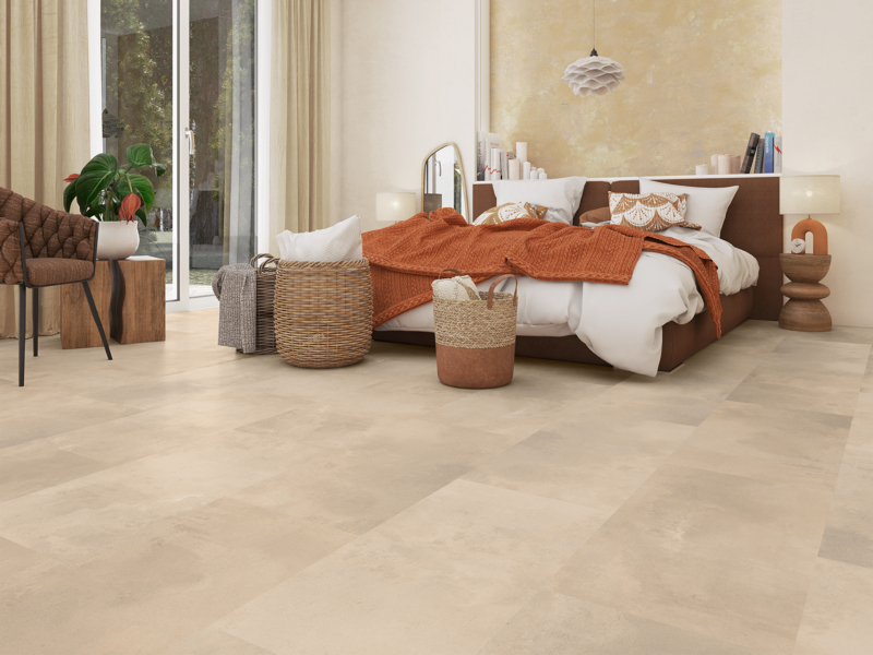 Designboden Screed Beige Fliese 5,5 mm ökologisch