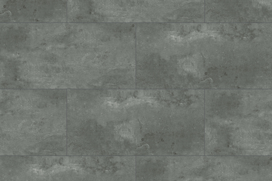 Komplett-Set Klick-Vinyl Fliese XL Grey Concrete 6,5/0,55mm + 1mm TS