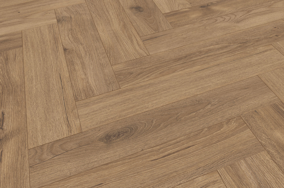 MUSTER FLOOR24 Laminat Eiche Fischgrät Vouvray 643x131x8 mm