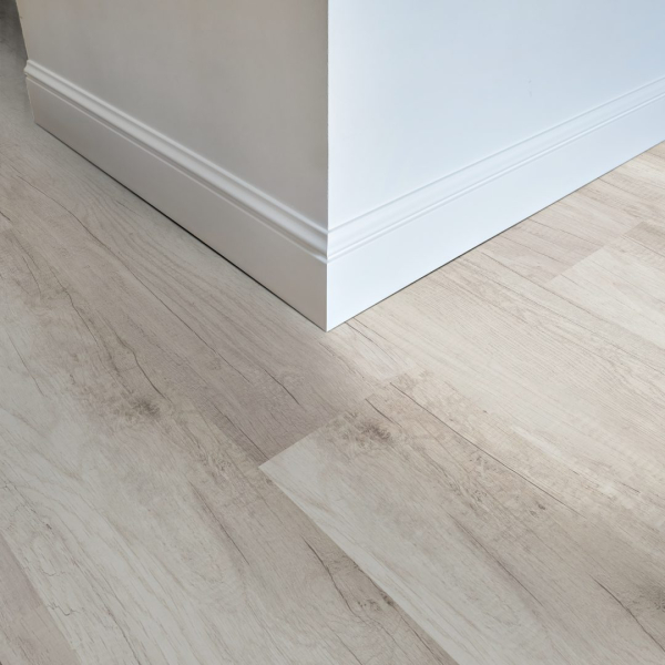 Komplett-Set AQUA PROTECT Laminat Eiche hellgrau wasserresistent 8 mm