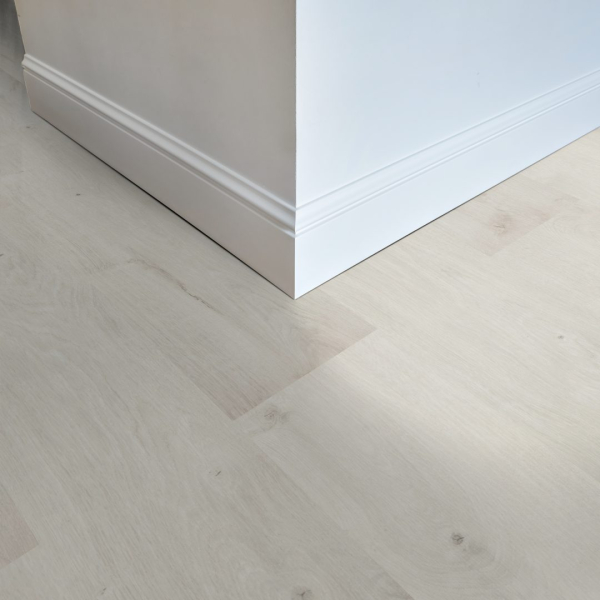Komplett-Set AQUA PROTECT Laminat Eiche weiss wasserresistent 8 mm