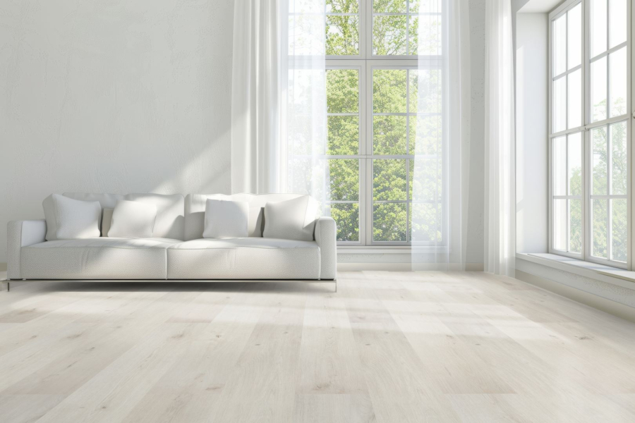 AQUA PROTECT Laminat Eiche weiss wasserresistent 8 mm