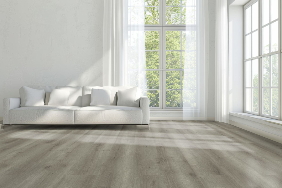 AQUA PROTECT Laminat Eiche grau braun wasserresistent 8 mm