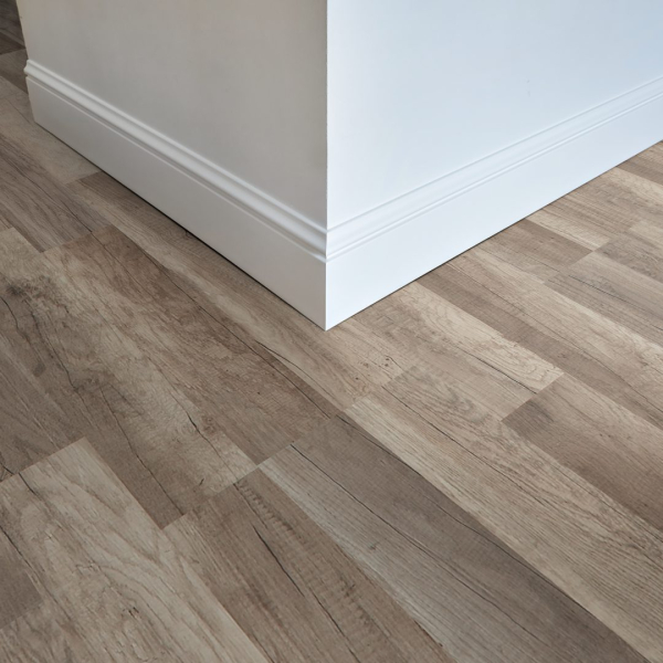 Komplett-Set FLOOR24 Laminat 2-Stab 731-0 Eiche braun 7 mm