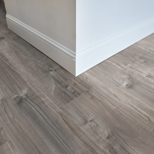 Komplett-Set FLOOR24 Laminat Landhausdiele 731-0 Eiche grau rustikal 7 mm