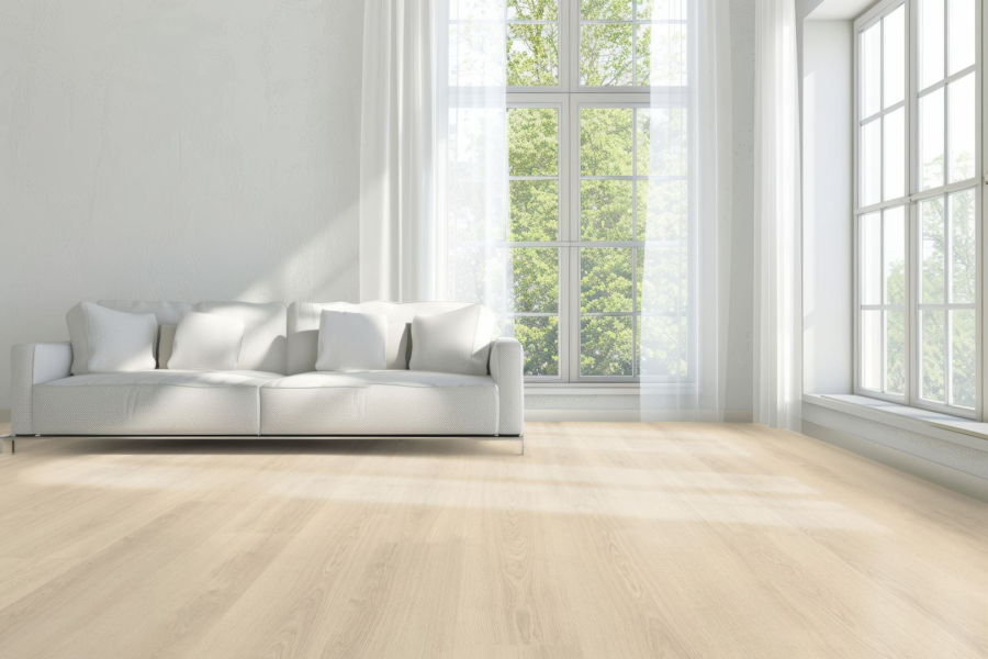 FLOOR24 Laminat Landhausdiele 4V 731-4 Eiche creme weiss 7 mm