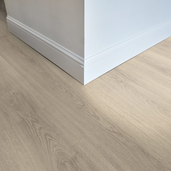 Komplett-Set FLOOR24 Laminat Landhausdiele 4V Oak light grey 7 mm