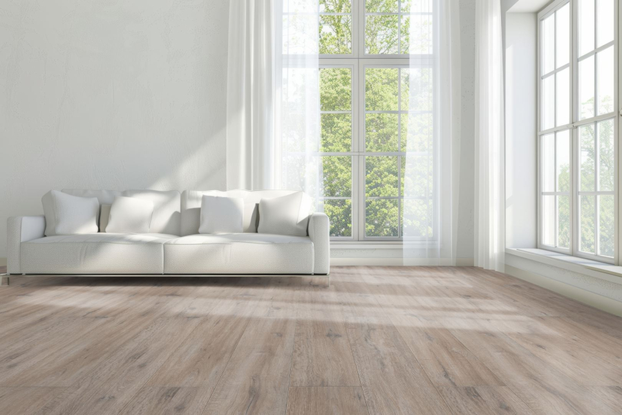 FLOOR24 Laminat Landhausdiele 4V 731-4 Eiche grau braun 7 mm