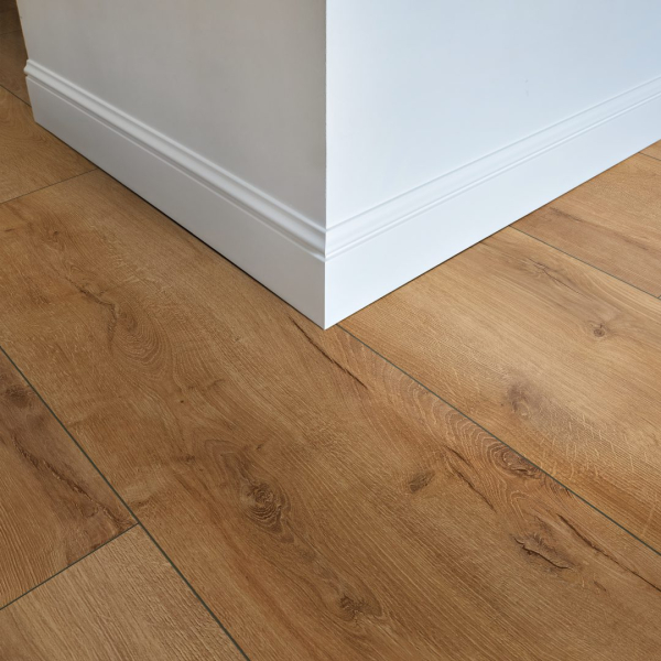 Komplett-Set FLOOR24 Laminat Landhausdiele 4V 832-4 XL Eiche natur hell 8 mm