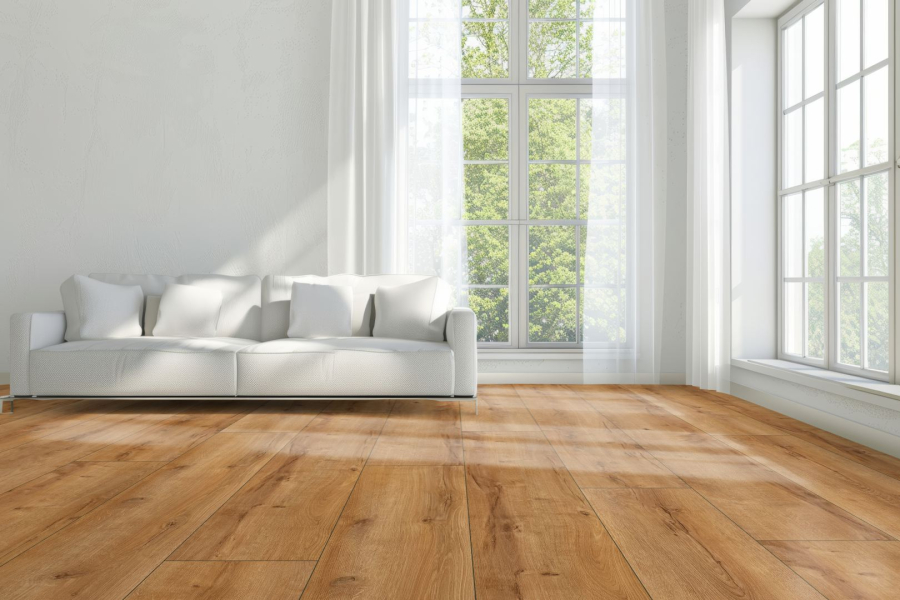 FLOOR24 Laminat Landhausdiele 4V 832-4 XL Eiche natur hell 8 mm