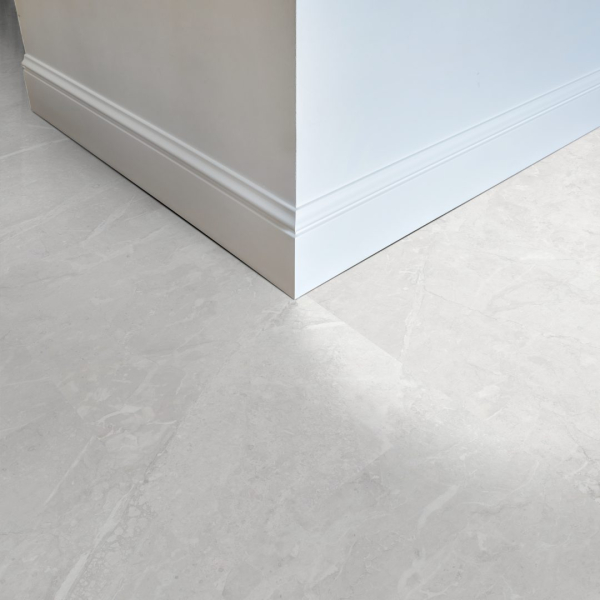 Komplett-Set VisioGrande Fliese Granit Weiss wasserresistent 8 mm