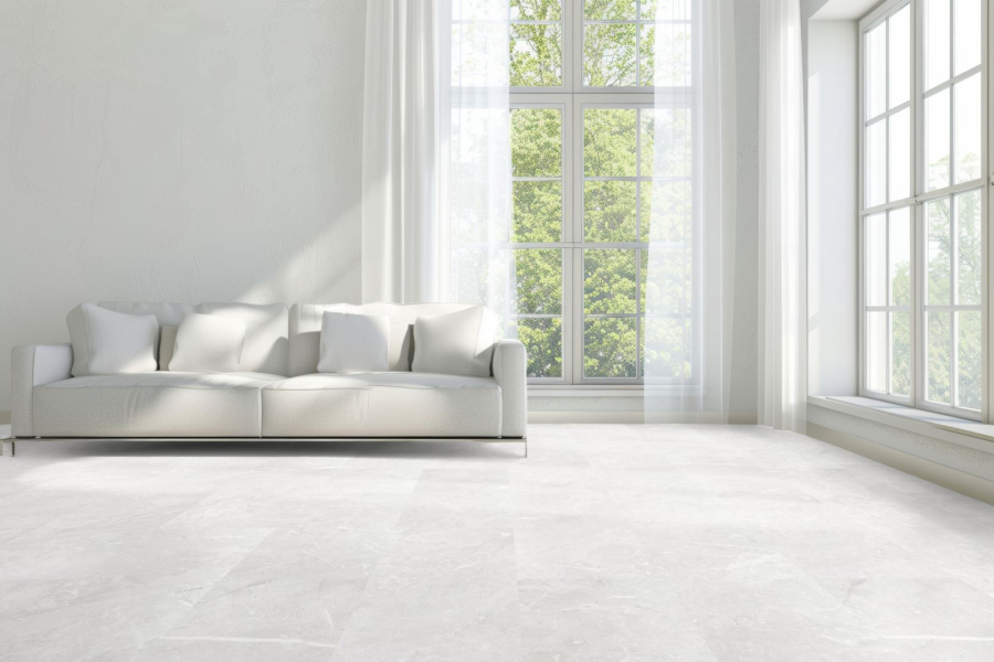 VisioGrande Fliese Granit Weiss wasserresistent 8 mm