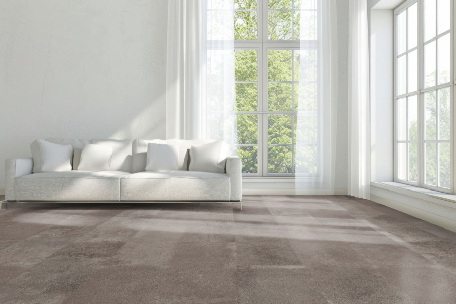 Komplett-Set VisioGrande Fliese Zementestrich Taupe wasserresistent 8 mm