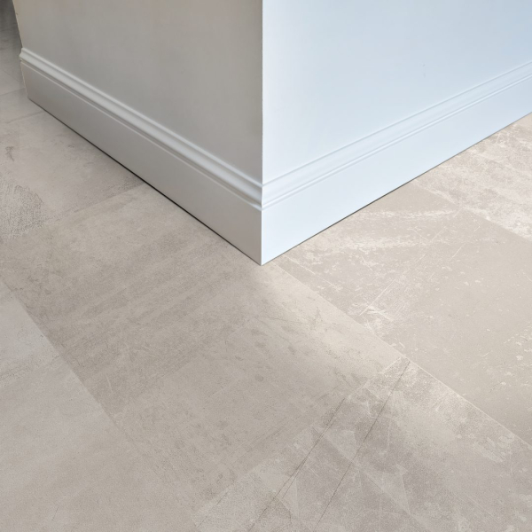 Komplett-Set VisioGrande Fliese Fliessestrich Altweiss wasserresistent 8 mm