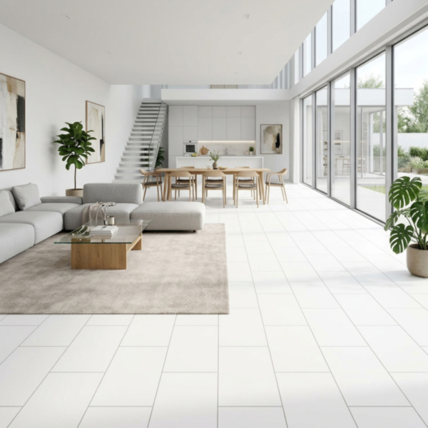 Ceramin Tiles 4/8 Luna Virgin White PVC-frei 3 mm