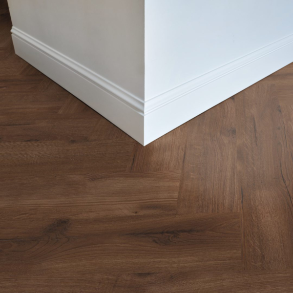 Komplett-Set FLOOR24 Laminat Eiche Fischgrät Saumur 643x131x8 mm