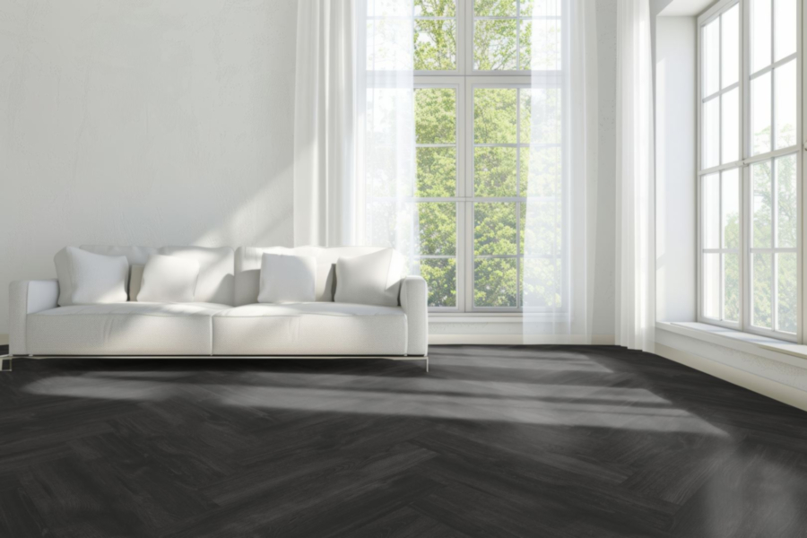 Komplett-Set FLOOR24 Laminat Eiche Fischgrät Tours 643x131x8 mm