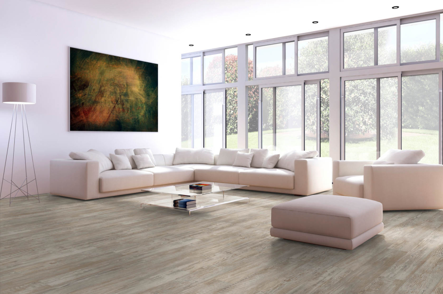 Komplett-Set FLOOR24 Laminat Landhausdiele 4V Pinie Altholz Struktur 7 mm