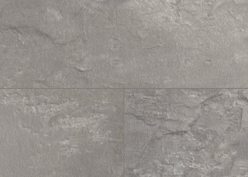 MUSTER VisioGrande Fliese Tonschiefer grau wasserresistent 8 mm