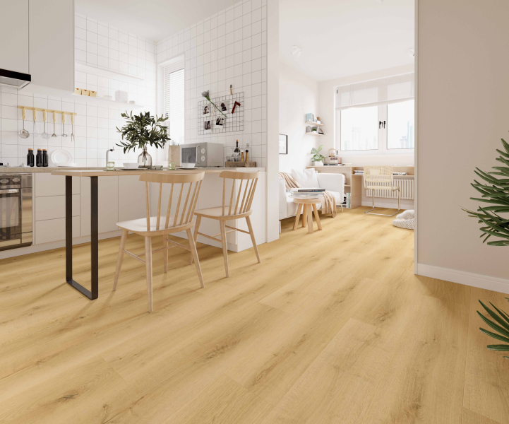Klick-Vinyl Landhausdiele Eiche Bergen 7mm/0,55 wasserresistent TS Kork