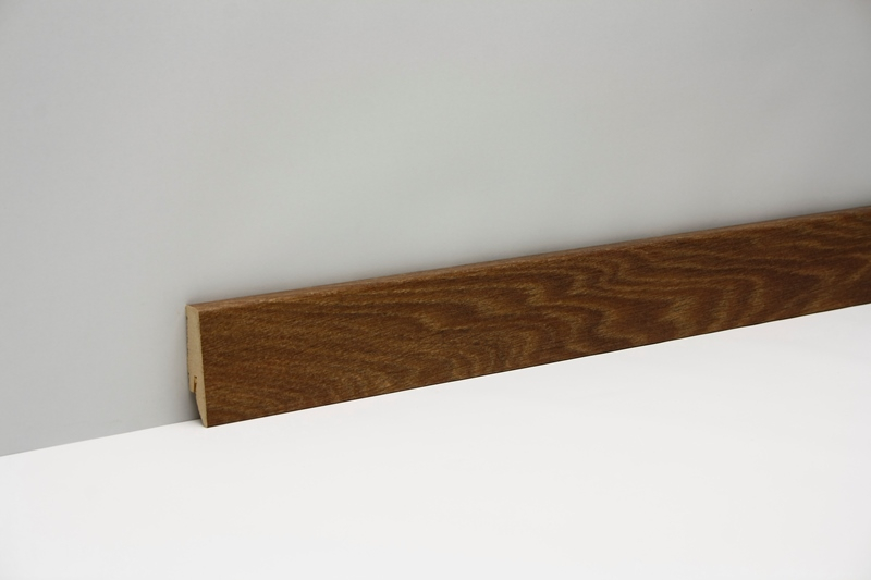 CLIP Leiste Eiche gekalkt braun foliert 2400x58x19