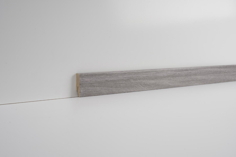 CLIP Leiste Eiche grau foliert 2400x58x19